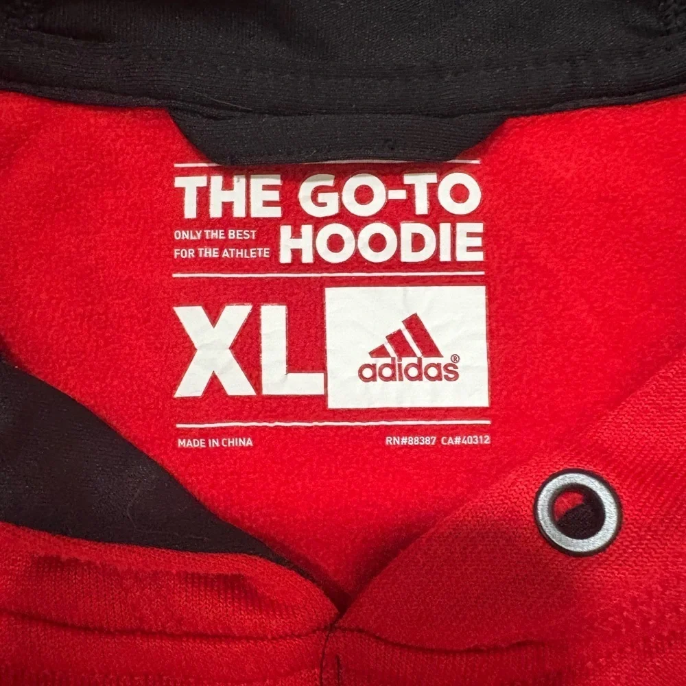 Adidas Men's Red Hoodie